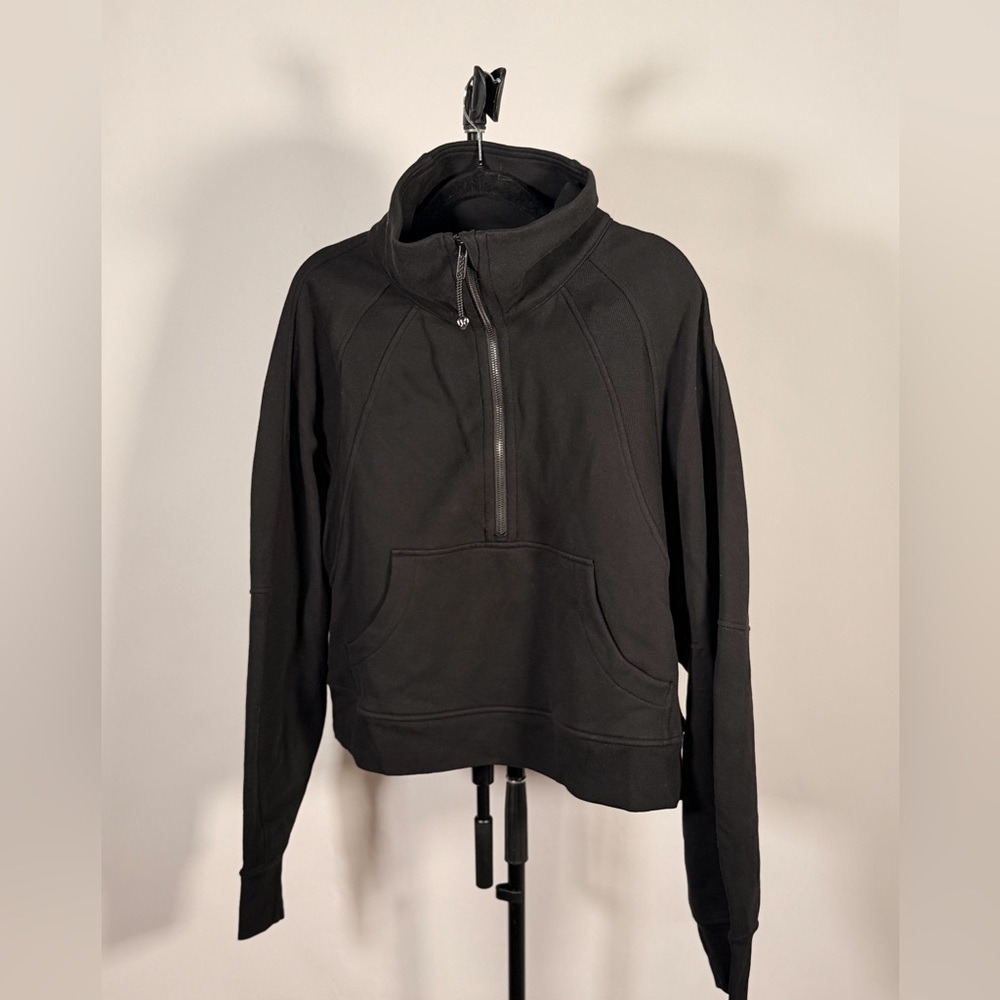 NWOT Lululemon Scuba Oversized Funnel Neck Shirt Black - Picture 5 of 8